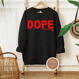 DST 1913 Sweatshirt , Black Sweatshirt with red graphic