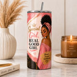 Black Woman Affirmation Tumbler | 20 oz Insulated Cup | Gift for Her