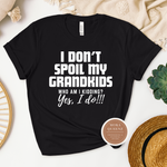 Funny Grandma Shirt | Black T Shirt with White Text