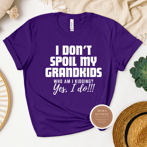 Funny Grandma Shirt | Purple T Shirt with White Text