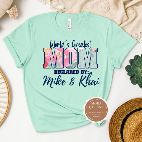 personalized mom t shirt