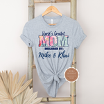 Mom T Shirt with Kids Names