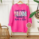 Mom Sweatshirt with Kids Names
