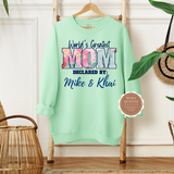 Mom Sweatshirt with Kids Names