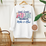 Mom Sweatshirt with Kids Names