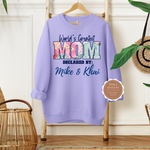 Mom Sweatshirt with Kids Names