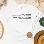 Hanging On by a Thread Christian T-Shirt