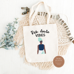 Beige Aunt Canvas Tote Bag