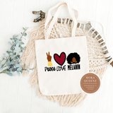 Peace Love Melanin Tote Bag