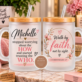 Personalized Christian Frosted Mug with Scripture