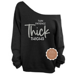 Thick Thighs Off The Shoulder Shirt
