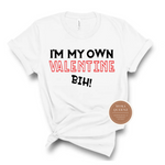 Funny Valentine Shirts | Single  T Shirt | White T shirt with red and black text