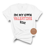 Funny Valentine Shirts | Single  T Shirt | White T shirt with red and black text