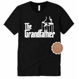 GrandFather Shirt | Grandpa Shirt - Black t shirt with white print - MoKa Queenz 