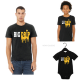 Matching Dad and Son Shirts| Black T-shirt with Yellow  and white text - Moka Queenz 