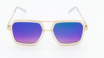 Aviator Sunglasses | Taste of Tropics Aviator Sunglasses -Nude and Blue - MoKa Queenz
