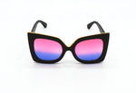 Oversized Sunglasses | She's So Shady Sunglasses -Pink and Blue - MoKa Queenz