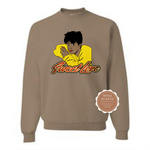 Anita Baker Retro Shirt | Mocha sweatshirt with Anita Baker graphic