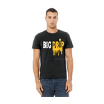 Big Drip Dad Shirt | Dad and Son Shirts | Black T-shirt with Yellow and white text - Moka Queenz 