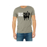 Big Drip Dad Shirt | Dad and Son Shirts | Stone T-shirt with black and white text - Moka Queenz 