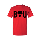 Be Yourself T Shirt | Inspirational T Shirt - Red t shirt with black print - MoKa Queenz