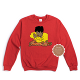 Anita Baker Retro Shirt | Red sweatshirt with Anita Baker graphic