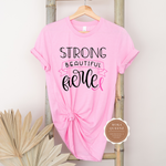 Pink Ribbon Shirt | Pink T shirt with black and pink text