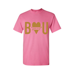 Be Yourself T Shirt | Inspirational T Shirt - Pink t shirt with gold print - MoKa Queenz