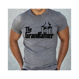 The GrandFathe Shirt | Grandpa Shirt - Grey t shirt with Black print - MoKa Queenz 