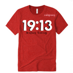 Delta Sigma Theta Paraphernalia - 19:13 Perfect timing - Red T Shirt with Black and White Text - MoKa Queenz