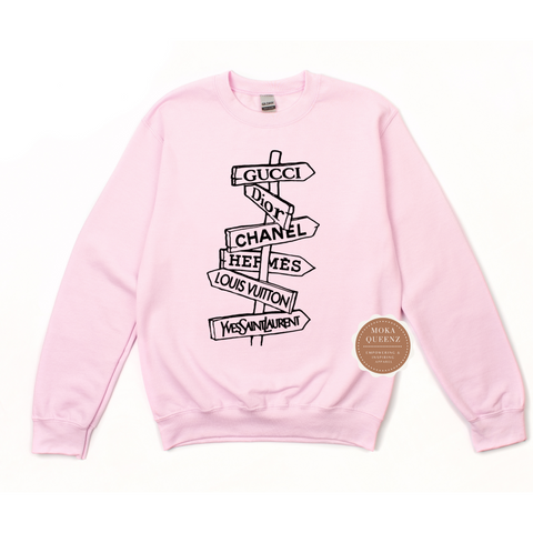Chanel sweatshirt pink hot sale