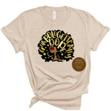 Unapologetically Black | Unapologetically Dope | Beige Shirt with Black and Gold Graphics