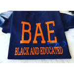 Melanin Shirt - BAE Sweatshirt - Navy - MoKa Queenz