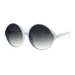 Round Sunglasses - Round the World - White - Moka Queenz