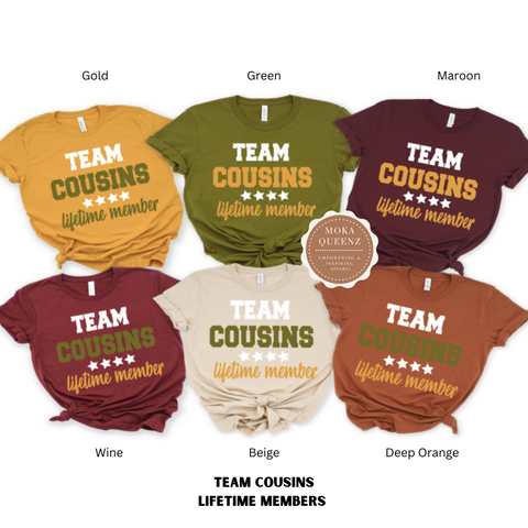 Team Cousins T Shirt | Family Shirts