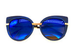 Wood Sunglasses | Hello Kitty Wooden Sunglasses - Blue - MoKa Queenz