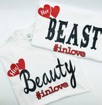"Beauty & the Beast" Matching Couples T-shirts - Mo-Ka Queenz